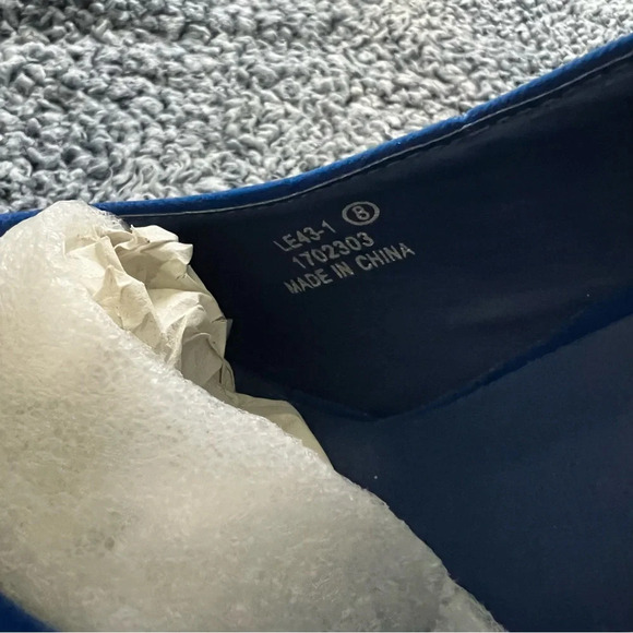 Shoes of Soul - Blue Crystal Studded Heels - Size 8 - Picture 8 of 8